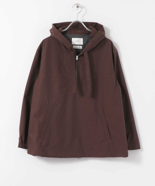 URBAN RESEARCH DOORS(アーバンリサーチドアーズ)の「UNIFY Nylon Half Zip Hoodie∴(ナイロンジャケット・レディース・ボルドー・ONE)」の1枚目の写真