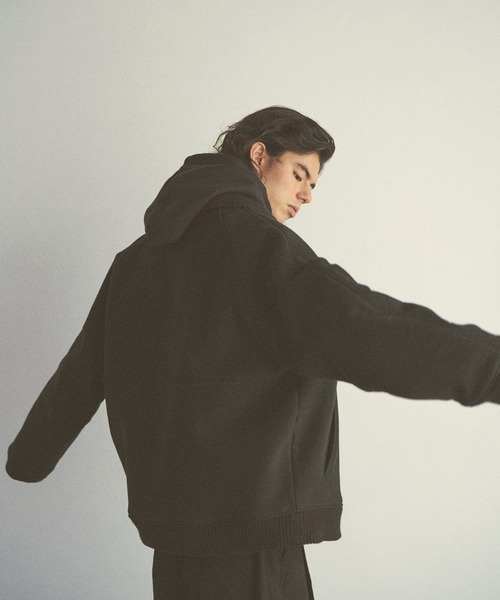 CLANE（クラネ）の「【CLANE HOMME Exclusive/クラネ オム エクスクルーシブ】Dolmansleeve Hoodie(フーディー)（パーカー・メンズ・ブラック/ブルー・1/2）」の12枚目の写真