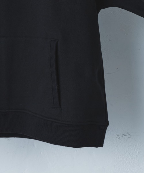 CLANE（クラネ）の「【CLANE HOMME Exclusive/クラネ オム エクスクルーシブ】Dolmansleeve Hoodie(フーディー)（パーカー・メンズ・ブラック/ブルー・1/2）」の16枚目の写真