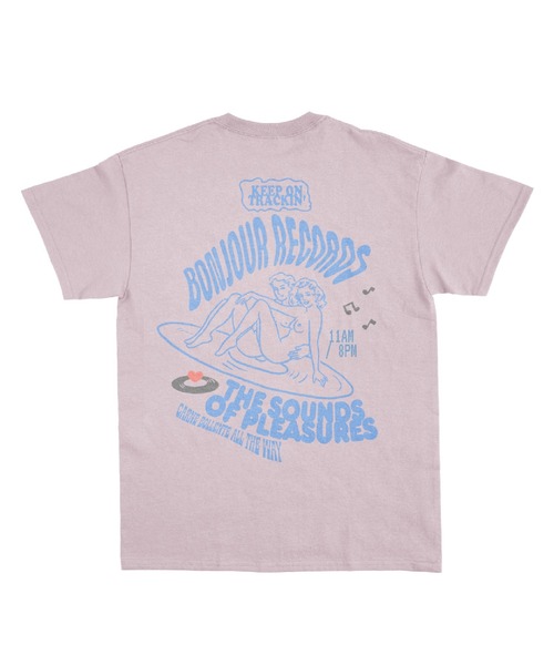 Carne Bollente（カルネボレンテ）の「Carne Bollente x bonjour records 25 Tシャツ（Tシャツ/カットソー・メンズ・ピンク/ホワイト・XL/L/S/M）」の2枚目の写真