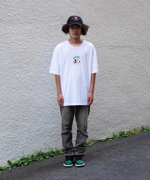 Carne Bollente（カルネボレンテ）の「Carne Bollente x bonjour records 25 Tシャツ（Tシャツ/カットソー・メンズ・ピンク/ホワイト・XL/L/S/M）」の17枚目の写真