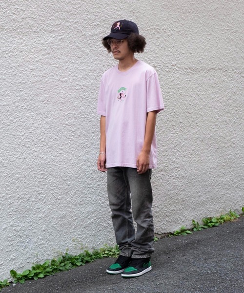 Carne Bollente（カルネボレンテ）の「Carne Bollente x bonjour records 25 Tシャツ（Tシャツ/カットソー・メンズ・ピンク/ホワイト・XL/L/S/M）」の13枚目の写真