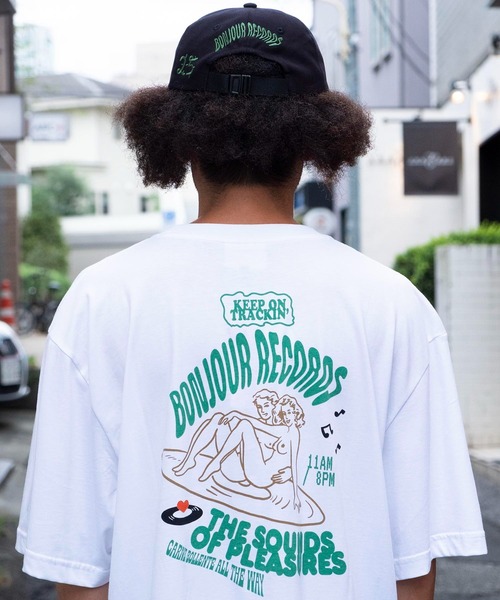 Carne Bollente（カルネボレンテ）の「Carne Bollente x bonjour records 25 Tシャツ（Tシャツ/カットソー・メンズ・ピンク/ホワイト・XL/L/S/M）」の10枚目の写真