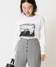 U by SPICK&SPAN | ORIGINAL photo ロンTee◆(Tシャツ/カットソー)