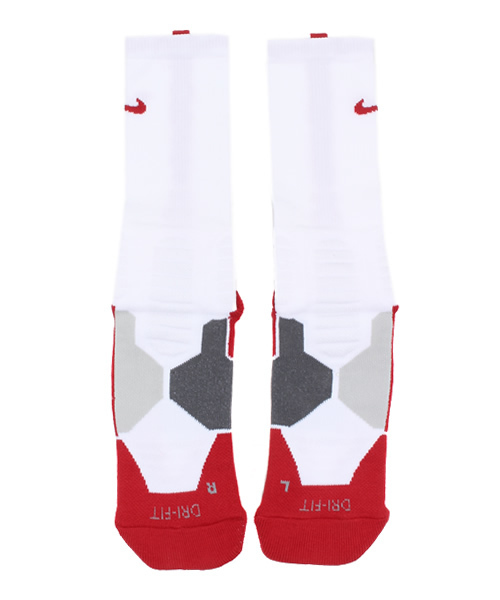 NIKE SPORTSWEAR(ナイキスポーツウェアー)の「メンズ ナイキ エリート バスケソックス NIKE HYPERELITE BASKETBALL CREW SX4801(ソックス/靴下・メンズ・レッド/ネイビー/ライトグリーン/ホワイト/ブラック・27cm)」の5枚目の写真