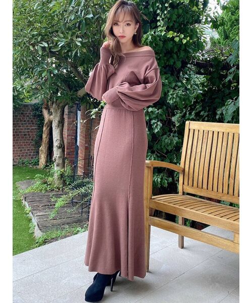 RESEXXY(リゼクシー)の「マーメイドニットワンピース(ワンピース・レディース・ベージュ/ブラウン/ブラック・FREE)」の11枚目の写真