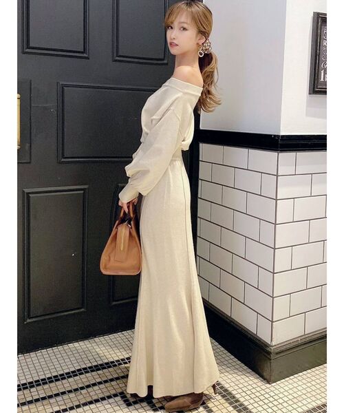 RESEXXY(リゼクシー)の「マーメイドニットワンピース(ワンピース・レディース・ベージュ/ブラウン/ブラック・FREE)」の12枚目の写真