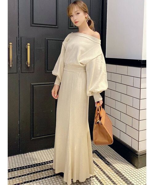 RESEXXY(リゼクシー)の「マーメイドニットワンピース(ワンピース・レディース・ベージュ/ブラウン/ブラック・FREE)」の16枚目の写真