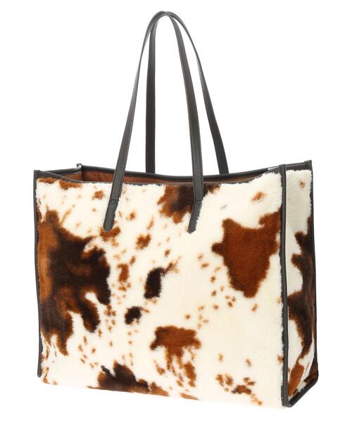 Green　Parks（グリーンパークス）の「カウBIGトートバッグ＊（トートバッグ・レディース・ブラウン・FREE）」の16枚目の写真