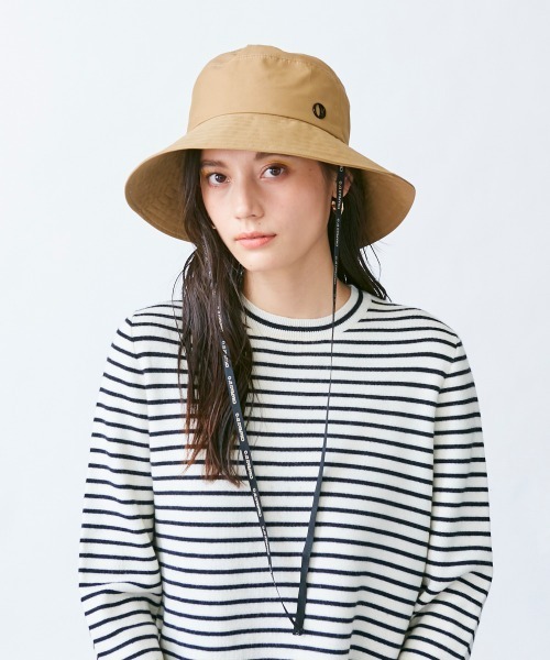 Chapeau d' O（シャポードオー）の「Chapeau d' O C/N PT Ribbon Capeline（ハット・レディース・ネイビー/パープル/ベージュ・M/57.5cm）」の5枚目の写真