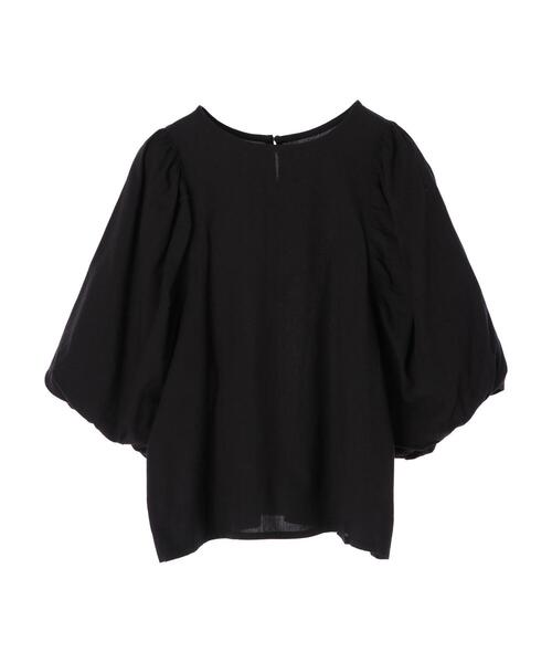 CRAFT STANDARD BOUTIQUE(クラフトスタンダードブティック)の「袖バルーンブラウス *(シャツ/ブラウス・レディース・ブラック/ダークグリーン/キャメル・FREE)」の7枚目の写真