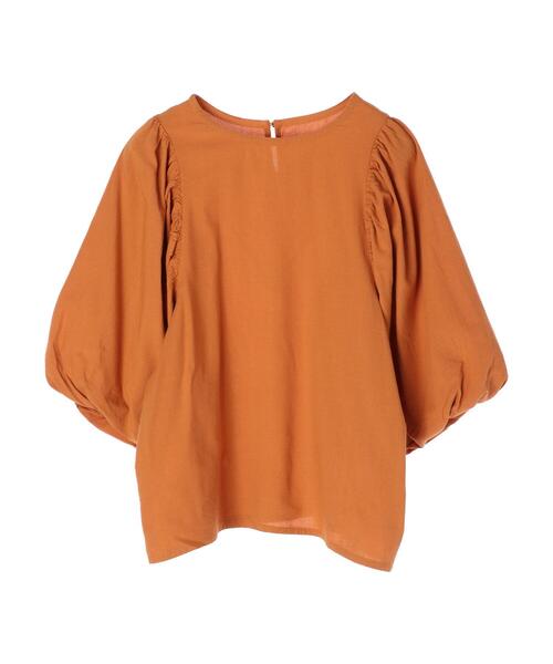 CRAFT STANDARD BOUTIQUE(クラフトスタンダードブティック)の「袖バルーンブラウス *(シャツ/ブラウス・レディース・ブラック/ダークグリーン/キャメル・FREE)」の10枚目の写真