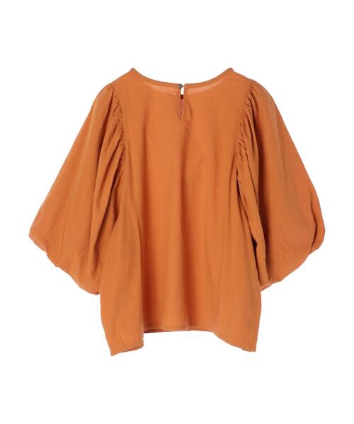 CRAFT STANDARD BOUTIQUE(クラフトスタンダードブティック)の「袖バルーンブラウス *(シャツ/ブラウス・レディース・ブラック/ダークグリーン/キャメル・FREE)」の11枚目の写真