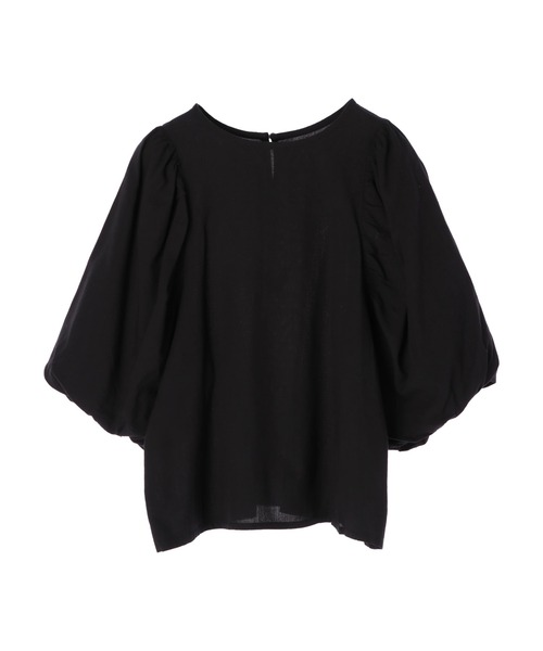 CRAFT STANDARD BOUTIQUE(クラフトスタンダードブティック)の「袖バルーンブラウス *(シャツ/ブラウス・レディース・ブラック/ダークグリーン/キャメル・FREE)」の2枚目の写真