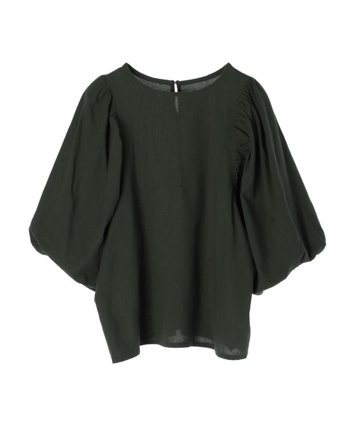 CRAFT STANDARD BOUTIQUE(クラフトスタンダードブティック)の「袖バルーンブラウス *(シャツ/ブラウス・レディース・ブラック/ダークグリーン/キャメル・FREE)」の1枚目の写真
