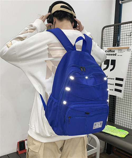 c.u.l（シーユーエル）の「【c.u.l】ユニセックス バンジーコードバックパック cula267 2980（バックパック/リュック・レディース・ブラック/ブルー・FREE）」の2枚目の写真