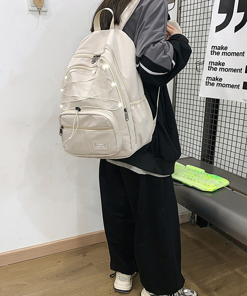 c.u.l（シーユーエル）の「【c.u.l】ユニセックス バンジーコードバックパック cula267 2980（バックパック/リュック・レディース・ブラック/ブルー・FREE）」の9枚目の写真