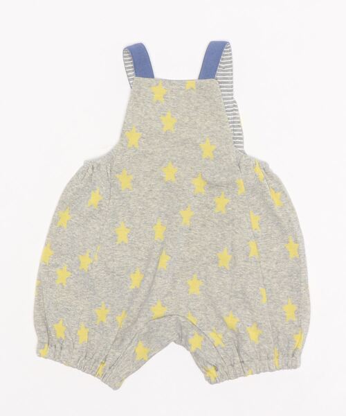 Love&Peace&Money（ラブアンドピースアンドマネー）の「星柄ジャカードサロペット（サロペット/オーバーオール・キッズ・チャコール/ライトグレー・80-90cm/70-80cm）」の3枚目の写真