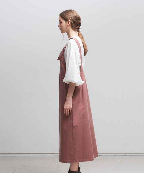 abahouse mavie（アバハウスマヴィ）の「2WAYジャンパースカート（ジャンパースカート・レディース・ベージュ/スモークピンク/チャコールグレー・フリー）」の9枚目の写真