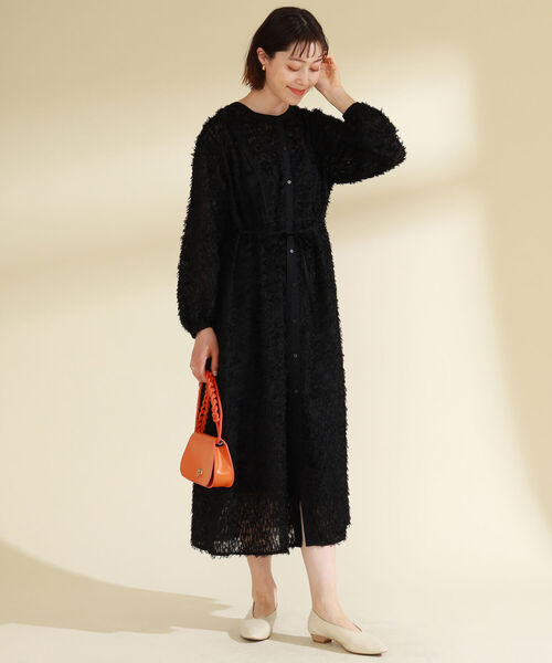 Ray BEAMS(レイビームス)の「Ray BEAMS / フリンジ リボンベルト ワンピース(ワンピース・レディース・ブラック/ホワイト系その他6/グリーン系その他2・ONE SIZE)」の10枚目の写真