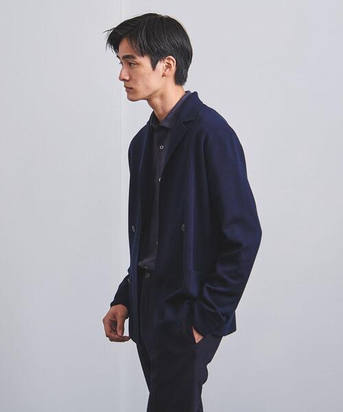 【新品同様】秋冬 ユナイテッドアローズ メンズ ニット ジャケット M ネイビー UNITED ARROWS（ユナイテッドアローズ）の「＜UNITED ARROWS＞ 4