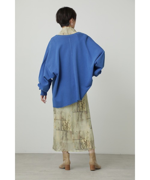 CREOLME（クレオルム）の「(CREOLME)Vネックオーバースウェット（スウェット・レディース・オレンジ/ベージュ/ブルー・ONE SIZE）」の10枚目の写真