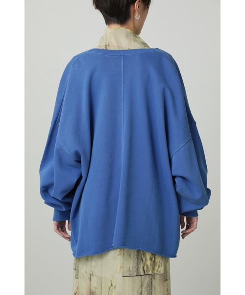 CREOLME（クレオルム）の「(CREOLME)Vネックオーバースウェット（スウェット・レディース・オレンジ/ベージュ/ブルー・ONE SIZE）」の5枚目の写真