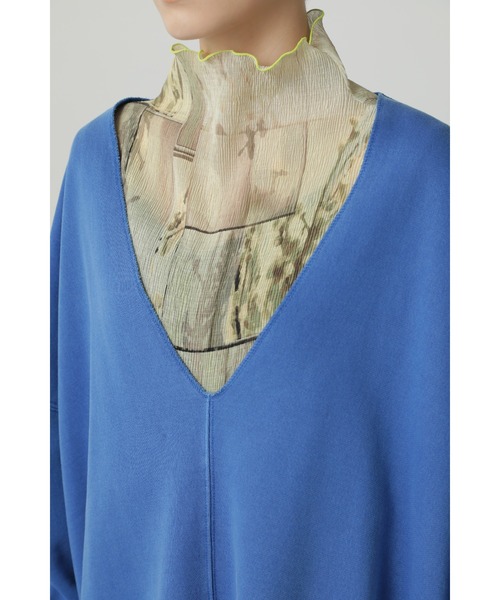 CREOLME（クレオルム）の「(CREOLME)Vネックオーバースウェット（スウェット・レディース・オレンジ/ベージュ/ブルー・ONE SIZE）」の7枚目の写真