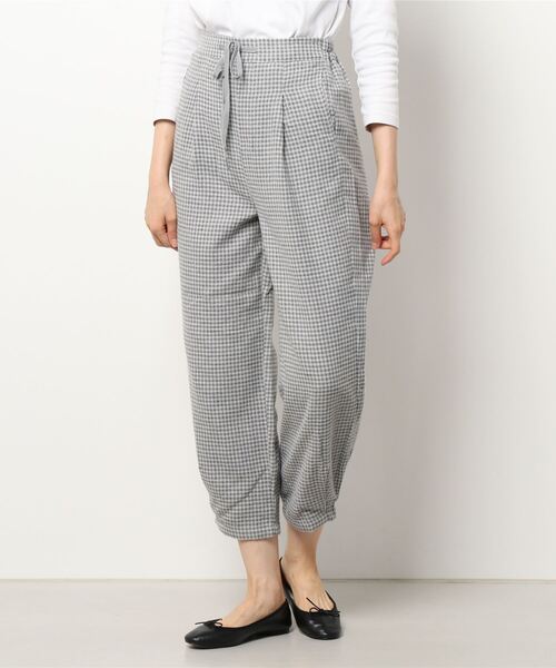 Samansa Mos2 blue(サマンサモスモスブルー)の「チェック柄パンツ(その他パンツ・レディース・ベージュ/チャコール/グレー/ブラウン・フリ-)」の9枚目の写真
