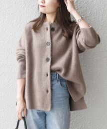 〈手洗い可能〉へアリーラメクルーネックカーディガン◆