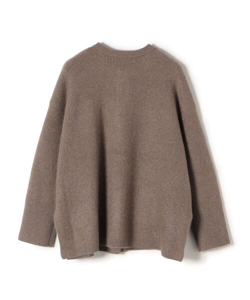 SHIPS(シップス)の「〈手洗い可能〉へアリーラメクルーネックカーディガン◆(カーディガン/ボレロ・レディース・キャメル・ONE SIZE)」の5枚目の写真