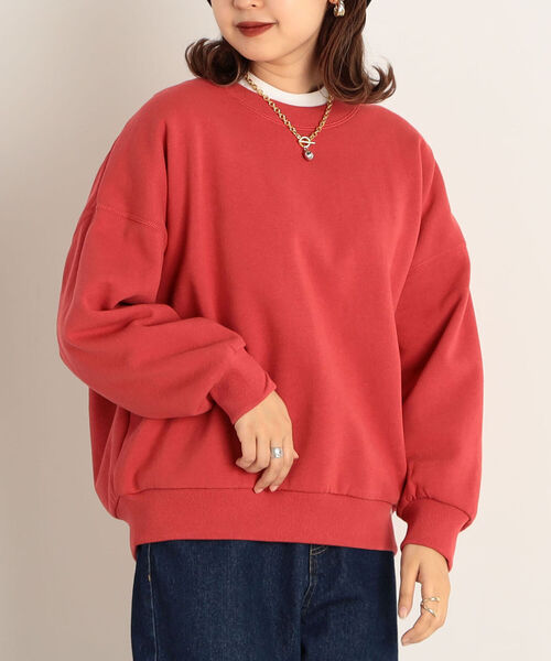 FREDY&GLOSTER（フレディアンドグロスター）の「【sportswear/スポーツウェア】Double Face スウェット ＃W1525-598（スウェット・レディース・ライトグレー/ベージュ/レッド・FREE）」の3枚目の写真