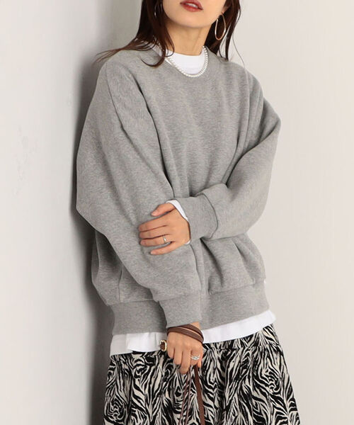 FREDY&GLOSTER（フレディアンドグロスター）の「【sportswear/スポーツウェア】Double Face スウェット ＃W1525-598（スウェット・レディース・ライトグレー/ベージュ/レッド・FREE）」の2枚目の写真