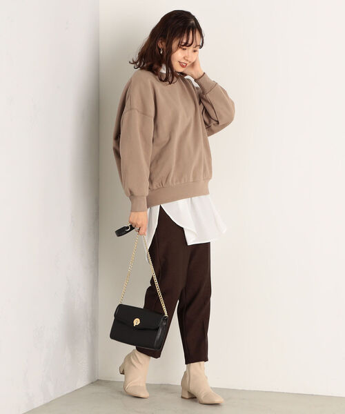 FREDY&GLOSTER（フレディアンドグロスター）の「【sportswear/スポーツウェア】Double Face スウェット ＃W1525-598（スウェット・レディース・ライトグレー/ベージュ/レッド・FREE）」の4枚目の写真