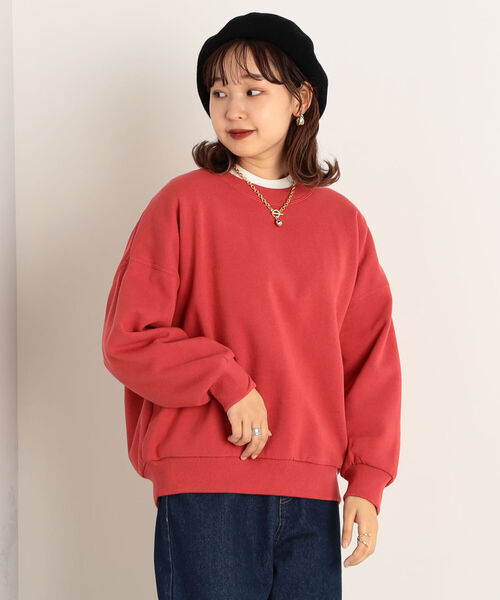 FREDY&GLOSTER（フレディアンドグロスター）の「【sportswear/スポーツウェア】Double Face スウェット ＃W1525-598（スウェット・レディース・ライトグレー/ベージュ/レッド・FREE）」の9枚目の写真