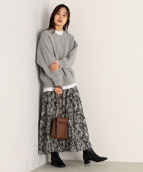 FREDY&GLOSTER（フレディアンドグロスター）の「【sportswear/スポーツウェア】Double Face スウェット ＃W1525-598（スウェット・レディース・ライトグレー/ベージュ/レッド・FREE）」の11枚目の写真