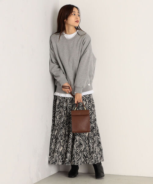 FREDY&GLOSTER（フレディアンドグロスター）の「【sportswear/スポーツウェア】Double Face スウェット ＃W1525-598（スウェット・レディース・ライトグレー/ベージュ/レッド・FREE）」の12枚目の写真