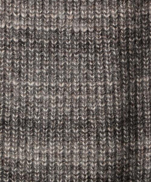 BRACTMENT（ブラクトメント）の「＜BRACTMENT（ブラクトメント）＞アンダイド アルパカコットン カスリ クルーネック ニット（ニット/セーター・メンズ・グレー/ナチュラル・36/38/40）」の4枚目の写真