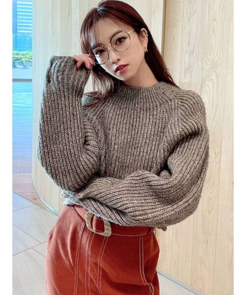 RESEXXY（リゼクシー）の「カラーフレームクリアメガネ（メガネ・レディース・ブラック/ブラウン・FREE）」の20枚目の写真