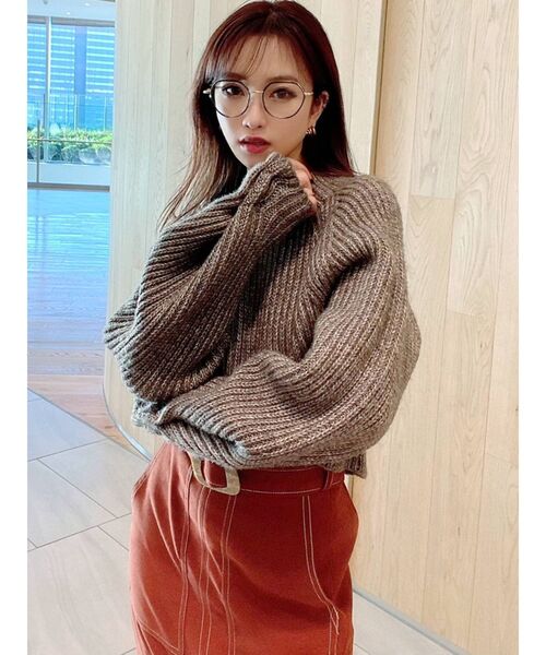 RESEXXY（リゼクシー）の「カラーフレームクリアメガネ（メガネ・レディース・ブラック/ブラウン・FREE）」の19枚目の写真