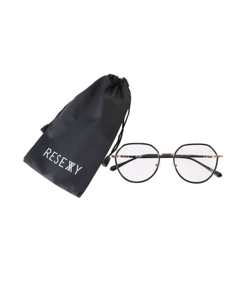 RESEXXY（リゼクシー）の「カラーフレームクリアメガネ（メガネ・レディース・ブラック/ブラウン・FREE）」の12枚目の写真