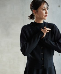 RASW クロップド丈ニットカーディガン