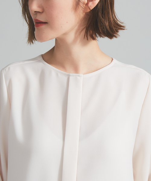 qualite（カリテ）の「【新色ブラック登場】ジョーゼットボリュームスリーブブラウス（シャツ/ブラウス・レディース・チャコールグレー/ベージュ/ブラック・フリー）」の11枚目の写真