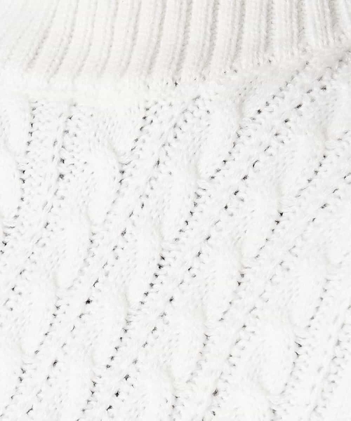 A de a.v.v（アードアー・ヴェ・ヴェ）の「ハイネックフリンジニット付け襟（付け襟・レディース・ブラック/アイボリー・39）」の14枚目の写真