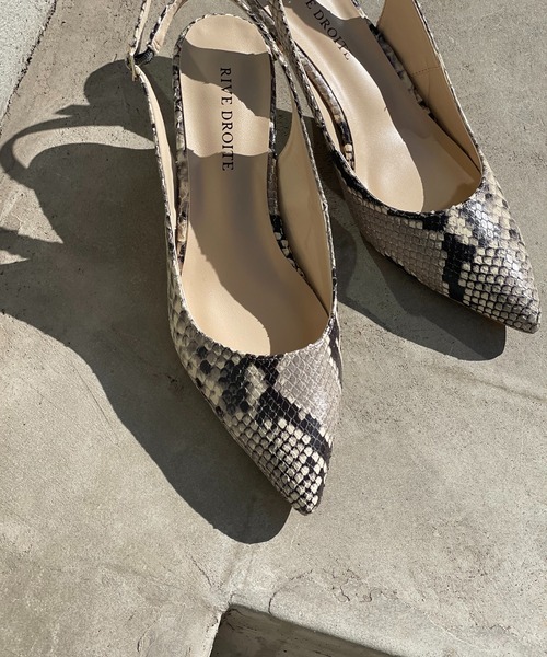 RIVE DROITE（リヴドロワ）の「プリントバックストラップパンプス（パンプス・レディース・ベージュ・38/36/37）」の3枚目の写真