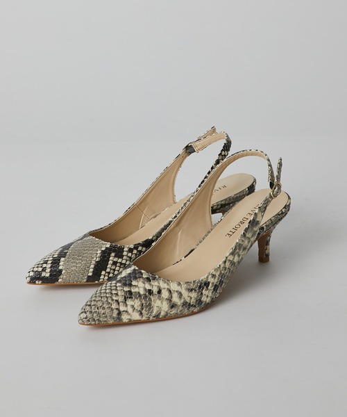 RIVE DROITE（リヴドロワ）の「プリントバックストラップパンプス（パンプス・レディース・ベージュ・38/36/37）」の8枚目の写真