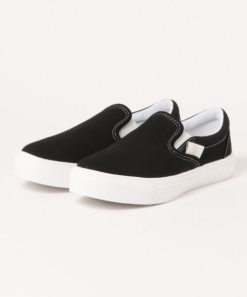 earth music&ecology(アースミュージックアンドエコロジー)の「《earth music&ecology》サステナブルスリッポン EM-681(スリッポン・レディース・ブラック/アイボリー・23.0cm/23.5cm/22.5cm/24.5cm/24.0cm)」の2枚目の写真