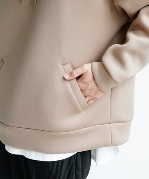 MinoriTY(マイノリティ)の「【MinoriTY】ルーズパーカー オーバーサイズ スウェット ポンチ エアリー ビッグシルエット プルパーカー トレーナー 秋服(スウェット・メンズ・アイボリー/グレー系その他/レンガ/チャコール・S/M/L)」の13枚目の写真