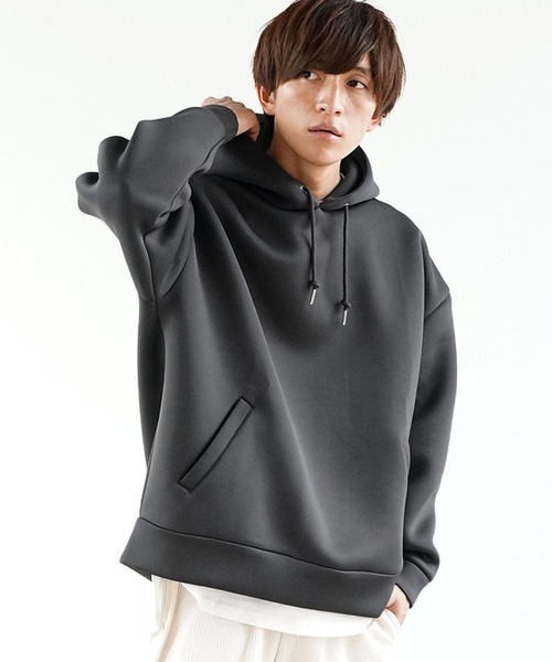 MinoriTY(マイノリティ)の「【MinoriTY】ルーズパーカー オーバーサイズ スウェット ポンチ エアリー ビッグシルエット プルパーカー トレーナー 秋服(スウェット・メンズ・アイボリー/グレー系その他/レンガ/チャコール・S/M/L)」の21枚目の写真