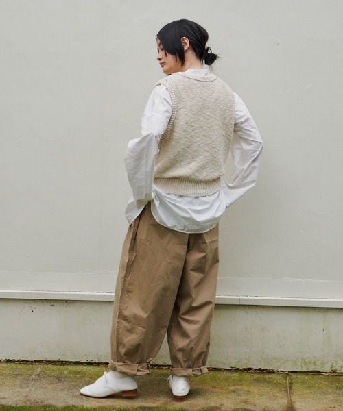 Libra Cue（リブラ キュー）の「ステッチラインブークレーベスト（ベスト・レディース・ブラック/アイボリー・FREE）」の12枚目の写真